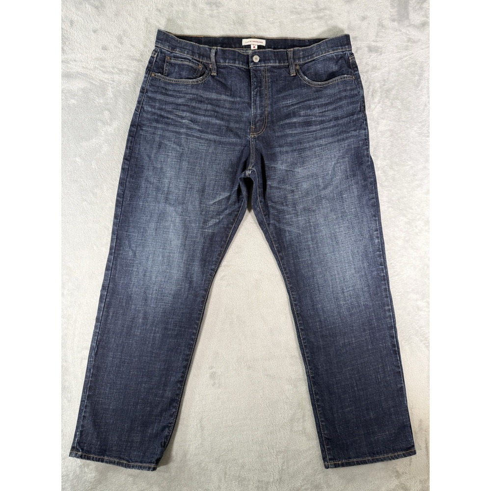 Lucky Brand Jeans Men's 40x30 Blue Denim 329 Classic Straight Dark Wash